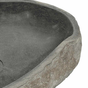 Flussstein Waschbecken Oval 45-53 cm