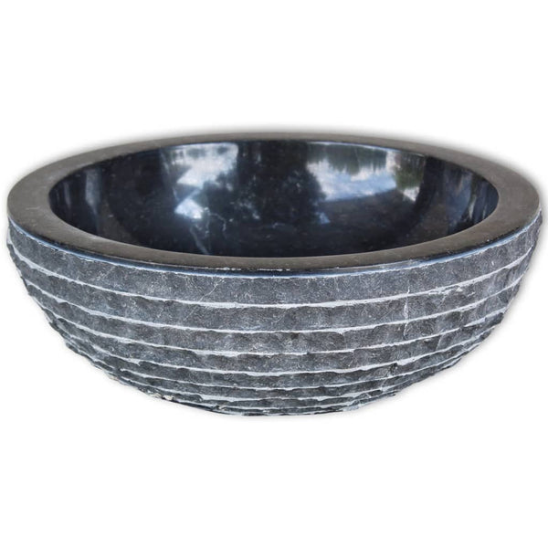 Schwarzes Marmor Waschbecken - 40cm