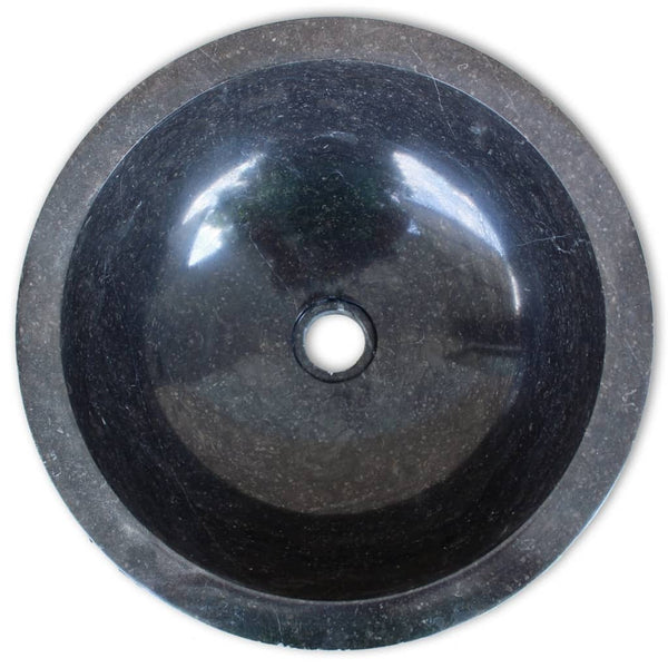 Schwarzes Marmor Waschbecken - 40cm