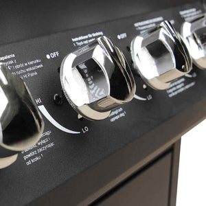 Gasgrill 4+1 Brenner Schwarz