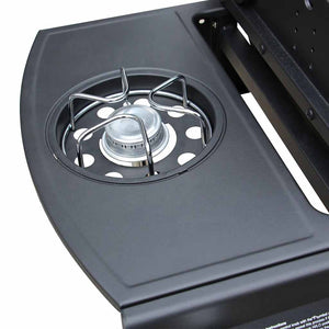 Gasgrill 4+1 Brenner Schwarz