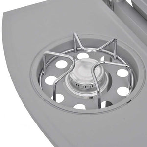 Gasgrill 4+1 Flammen Silber