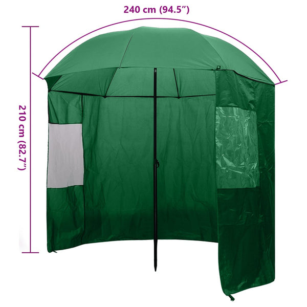 Grüner Angelschirm 240x210 cm