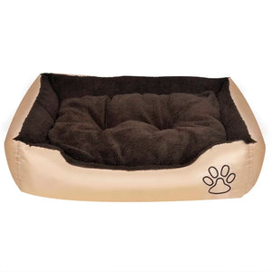 vidaXL Lit pour chien beige et marron XXL