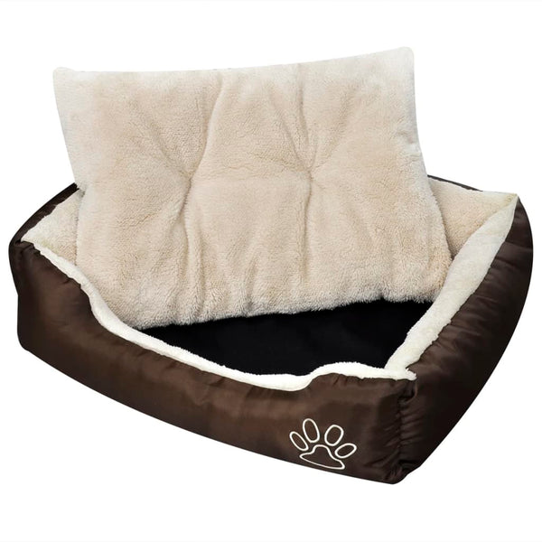 vidaXL Panier pour chien marron et beige XXL