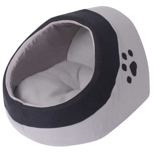 vidaXL Niche pour chat gris et noir M