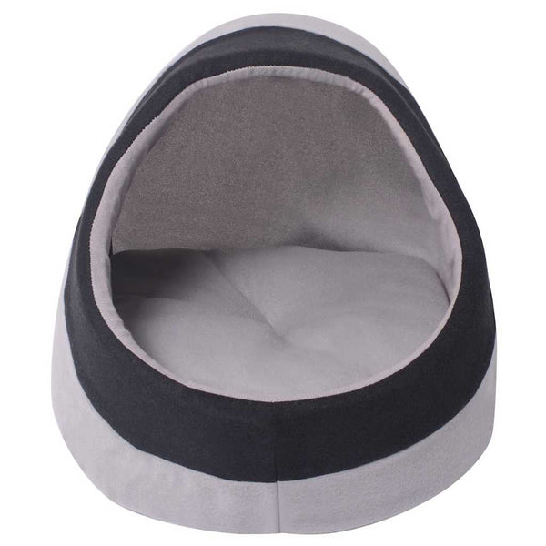 vidaXL Niche pour chat gris et noir M