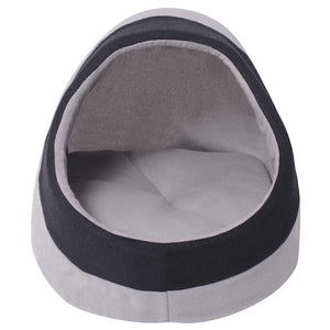 vidaXL Niche pour chat gris et noir L