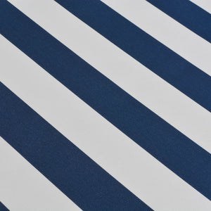 Gelenkarmmarkise 500 cm, Blau-Weiß, Handbetrieb