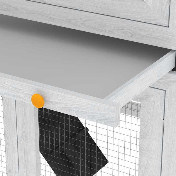 Kleintier-/Kaninchenstall 2 Etagen Holz