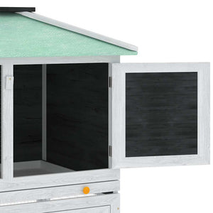 Kleintier-/Kaninchenstall 2 Etagen Holz