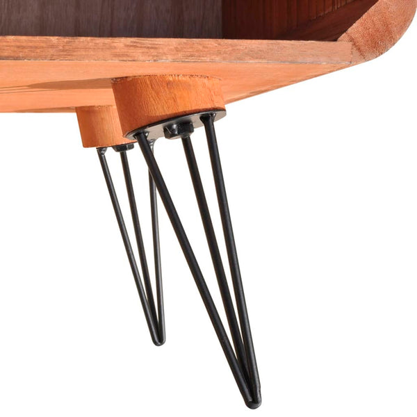 Couchtisch 90×55,5×38,5 cm Massivholz Paulownia Braun