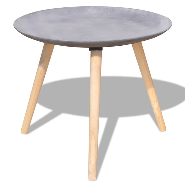 vidaXL Lot de 2 tables basses/d'appoint 55 cm et 44 cm gris béton