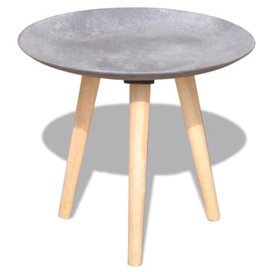 vidaXL Lot de 2 tables basses/d'appoint 55 cm et 44 cm gris béton