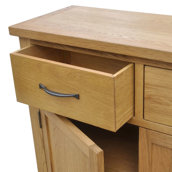 vidaXL Buffet 90x33,5x83 cm Bois de chêne massif