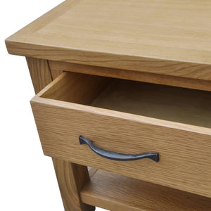 vidaXL Table basse 88x53x45 cm Bois de chêne massif