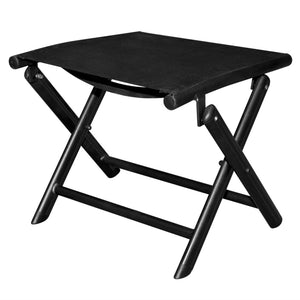 Klappbarer Fußhocker Schwarz