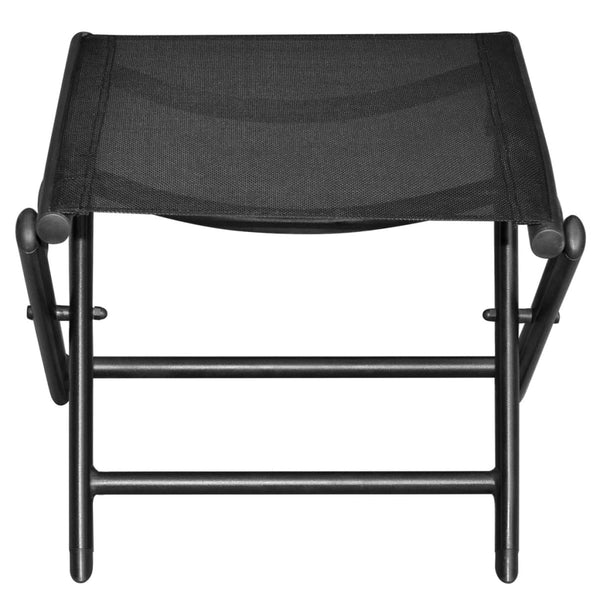 Klappbarer Fußhocker Schwarz