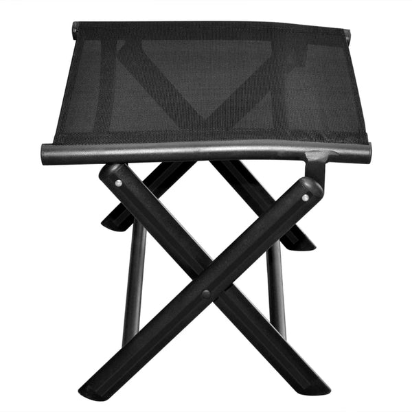 Klappbarer Fußhocker Schwarz