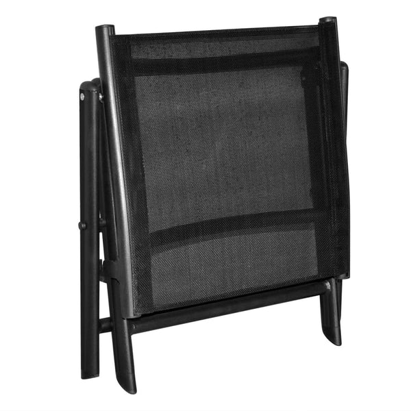 Klappbarer Fußhocker Schwarz
