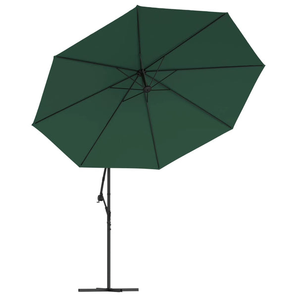 vidaXL Parasol déporté 3,5 m Vert