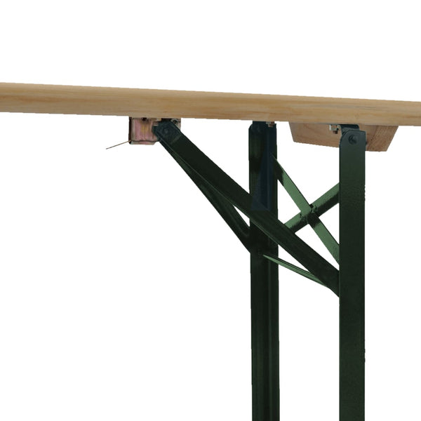 Klappbarer Biertisch mit 2 Bänken, 220cm