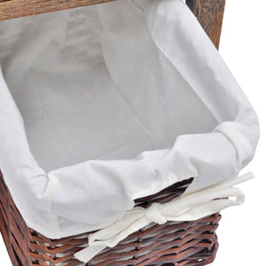 Nachttische 2er Set Holz Braun
