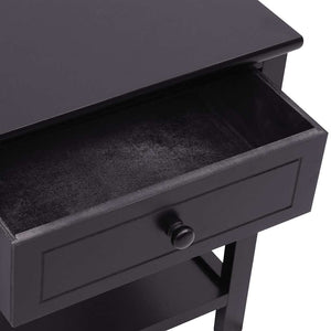 Nachttische 2er Set Holz Schwarz