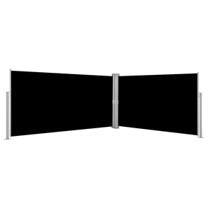 Ausziehbare Seitenmarkise, 160x600 cm, Schwarz