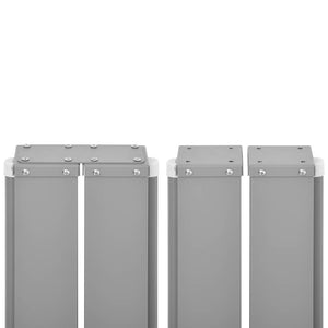 Ausziehbare Seitenmarkise, 160x600 cm, Grau