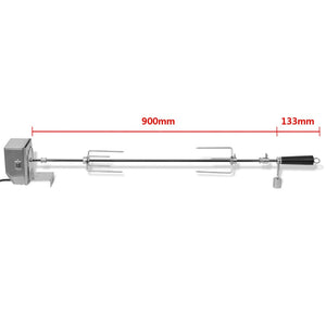 BBQ Rotisserie Drehspieß mit Motor, 900mm