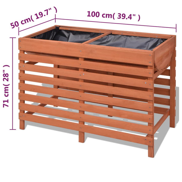 Holz Blumenkasten 100x50x71 cm