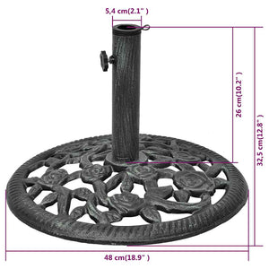 Gusseisen Sonnenschirmständer 12kg - 48cm