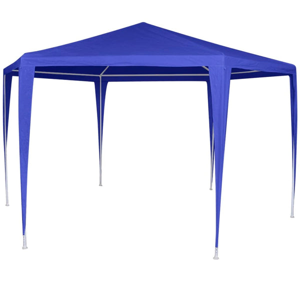 Blaues Festzelt mit 6 Seitenwänden 2x2 m