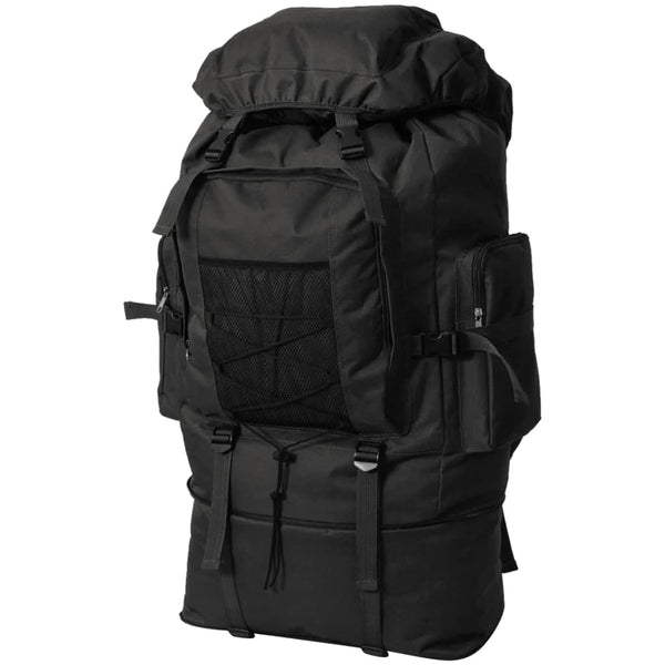 100L Armee Rucksack XXL Schwarz