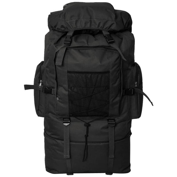 100L Armee Rucksack XXL Schwarz