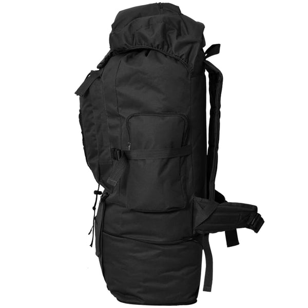 100L Armee Rucksack XXL Schwarz