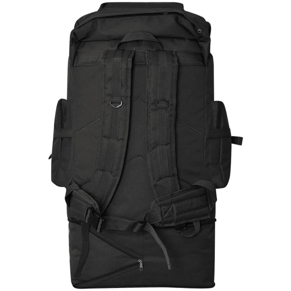 100L Armee Rucksack XXL Schwarz