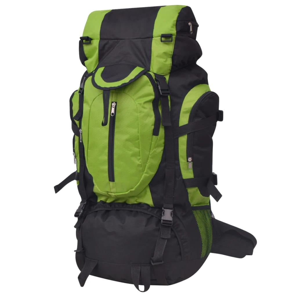 75L Wanderrucksack XXL - Schwarz & Grün