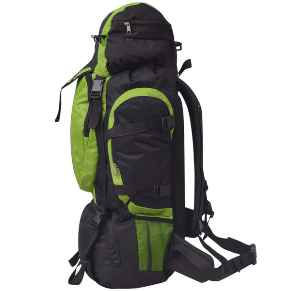 75L Wanderrucksack XXL - Schwarz & Grün