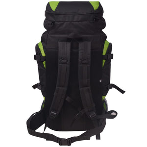 75L Wanderrucksack XXL - Schwarz & Grün