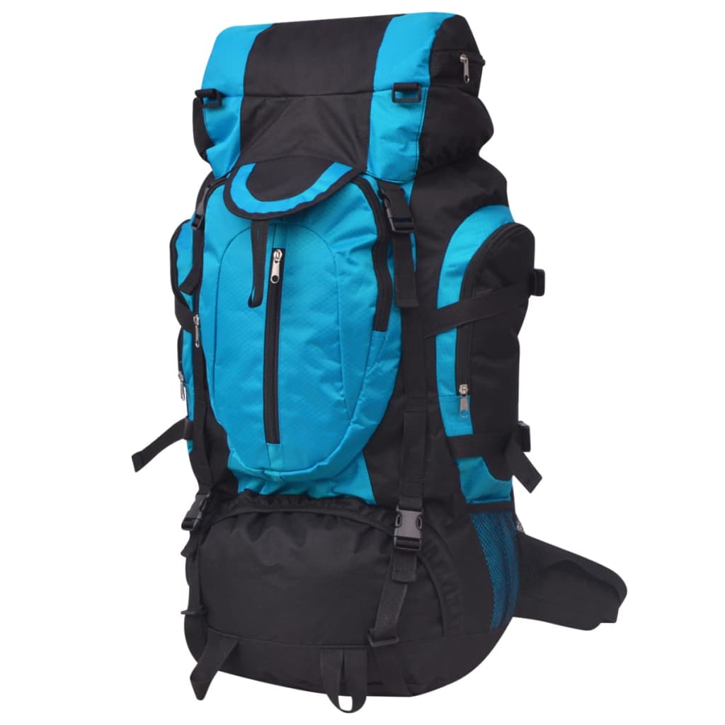 75L Wanderrucksack - Schwarz und Blau