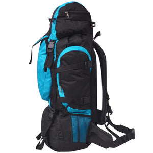 75L Wanderrucksack - Schwarz und Blau