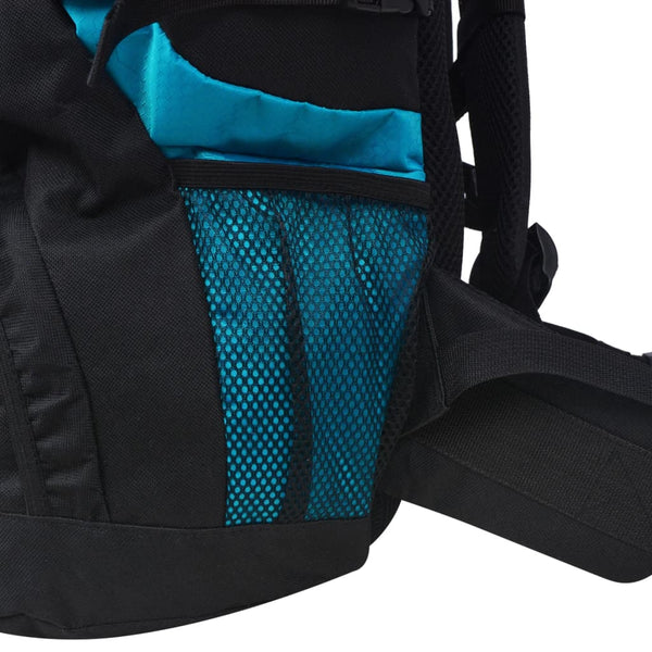 75L Wanderrucksack - Schwarz und Blau