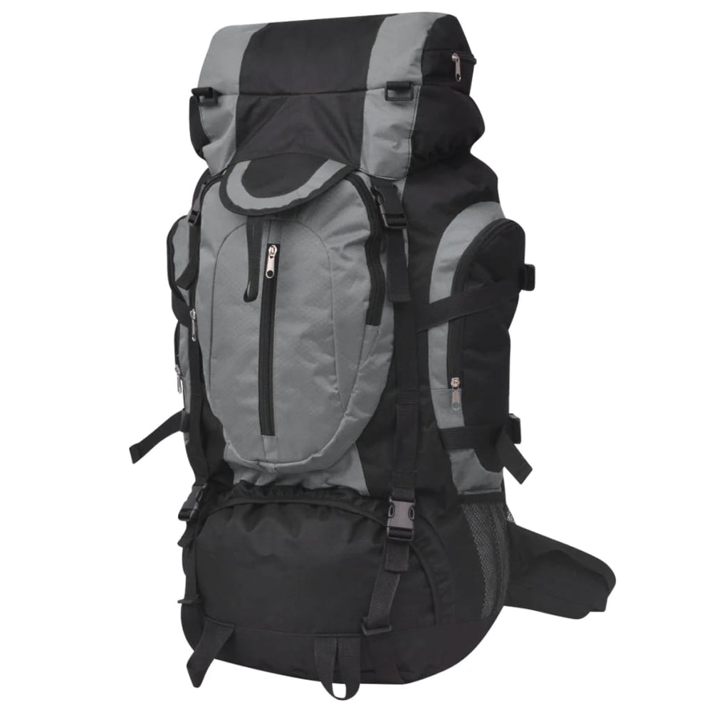 75L Wanderrucksack XXL – Schwarz & Grau