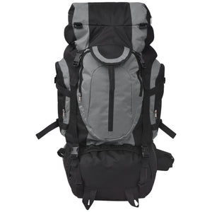 75L Wanderrucksack XXL – Schwarz & Grau