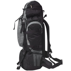 75L Wanderrucksack XXL – Schwarz & Grau