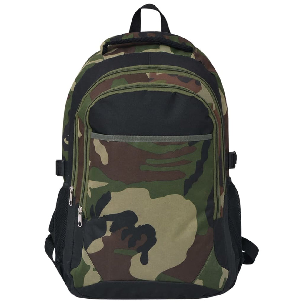 40L Schulrucksack - Schwarz und Camo
