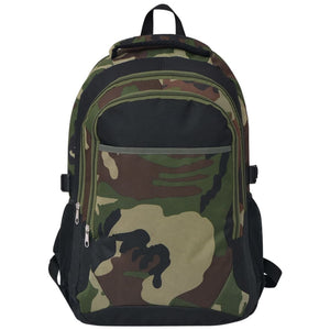 40L Schulrucksack - Schwarz und Camo