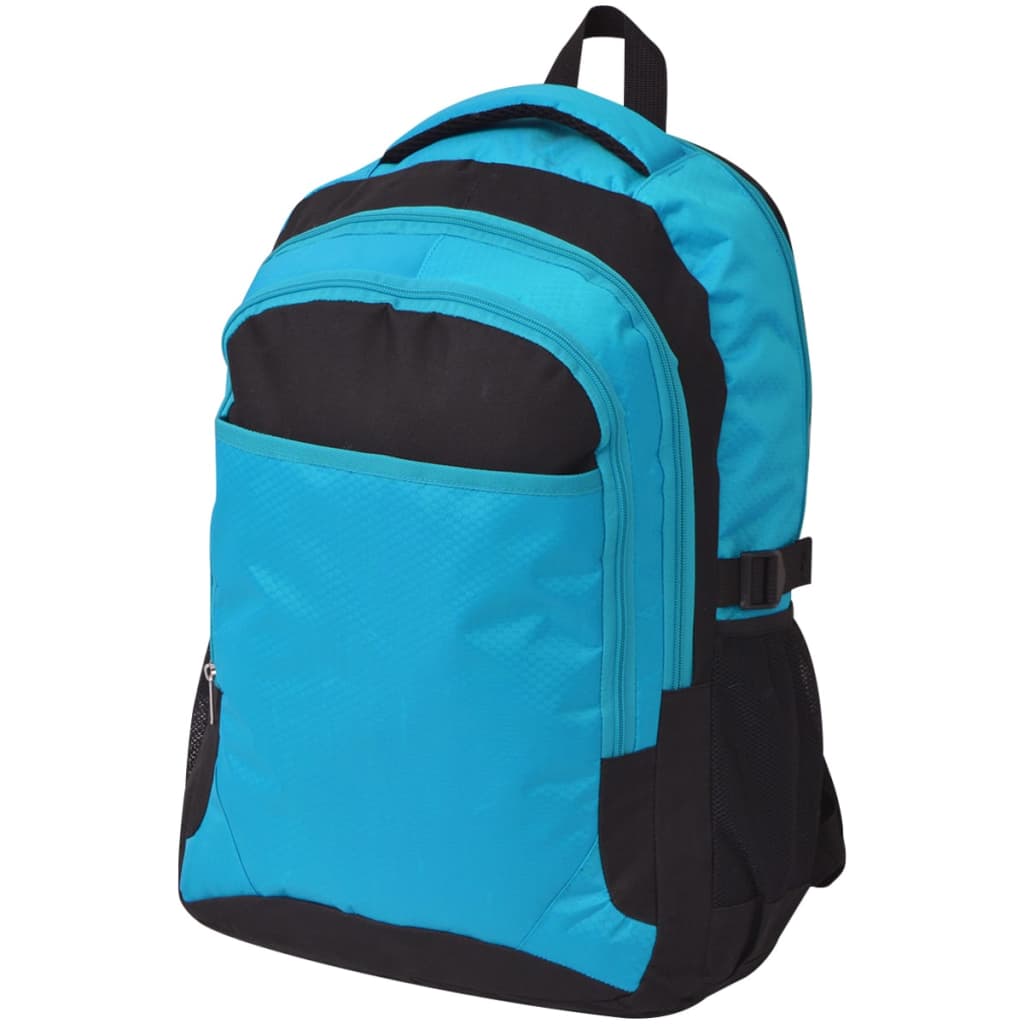 40L Schulrucksack Schwarz und Blau